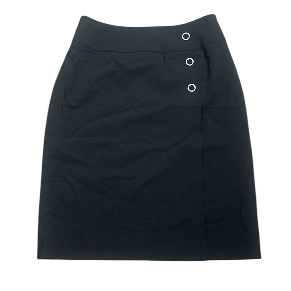 Hugo Boss Elegant virgin wool Black pencil Skirt size 8 office career whimsigoth
